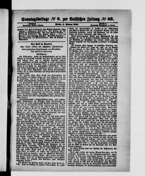 Königlich privilegirte Berlinische Zeitung von Staats- und gelehrten Sachen vom 04.02.1900