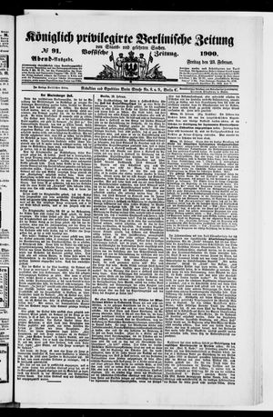 Königlich privilegirte Berlinische Zeitung von Staats- und gelehrten Sachen on Feb 23, 1900