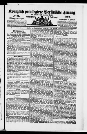 Königlich privilegirte Berlinische Zeitung von Staats- und gelehrten Sachen on Feb 25, 1900