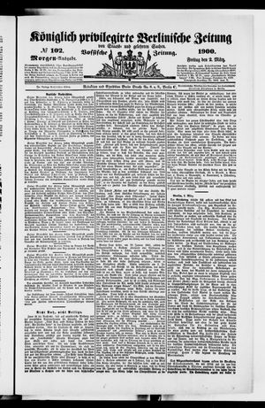 Königlich privilegirte Berlinische Zeitung von Staats- und gelehrten Sachen vom 02.03.1900