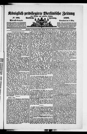 Königlich privilegirte Berlinische Zeitung von Staats- und gelehrten Sachen on Mar 3, 1900