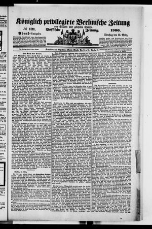 Königlich privilegirte Berlinische Zeitung von Staats- und gelehrten Sachen vom 13.03.1900