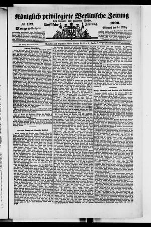 Königlich privilegirte Berlinische Zeitung von Staats- und gelehrten Sachen on Mar 14, 1900