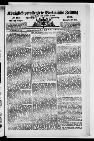 Königlich privilegirte Berlinische Zeitung von Staats- und gelehrten Sachen vom 26.03.1900