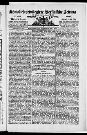Königlich privilegirte Berlinische Zeitung von Staats- und gelehrten Sachen vom 28.03.1900