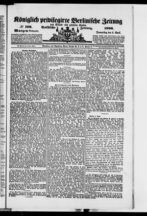 Königlich privilegirte Berlinische Zeitung von Staats- und gelehrten Sachen on Apr 5, 1900