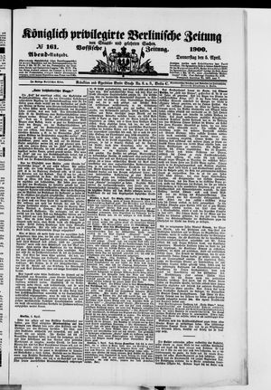 Königlich privilegirte Berlinische Zeitung von Staats- und gelehrten Sachen on Apr 5, 1900