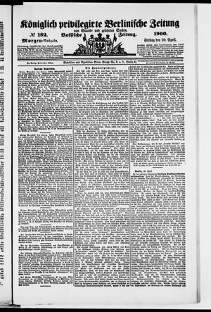 Königlich privilegirte Berlinische Zeitung von Staats- und gelehrten Sachen vom 20.04.1900