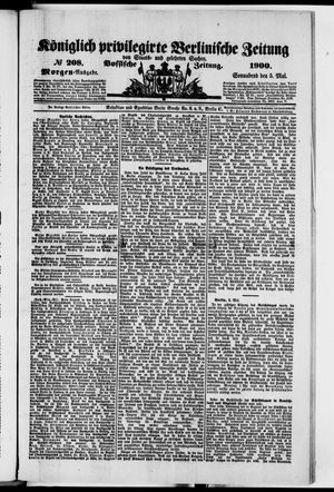 Königlich privilegirte Berlinische Zeitung von Staats- und gelehrten Sachen on May 5, 1900
