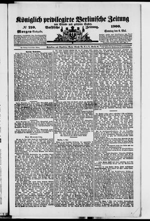 Königlich privilegirte Berlinische Zeitung von Staats- und gelehrten Sachen vom 06.05.1900