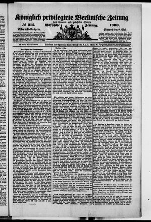 Königlich privilegirte Berlinische Zeitung von Staats- und gelehrten Sachen on May 9, 1900