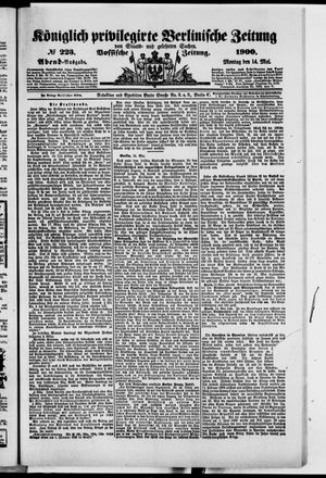Königlich privilegirte Berlinische Zeitung von Staats- und gelehrten Sachen vom 14.05.1900