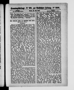 Königlich privilegirte Berlinische Zeitung von Staats- und gelehrten Sachen vom 20.05.1900