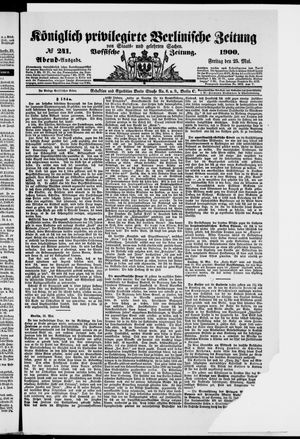 Königlich privilegirte Berlinische Zeitung von Staats- und gelehrten Sachen vom 25.05.1900