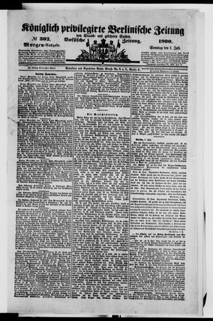 Königlich privilegirte Berlinische Zeitung von Staats- und gelehrten Sachen on Jul 1, 1900