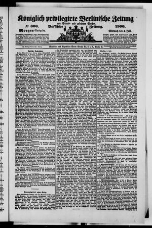 Königlich privilegirte Berlinische Zeitung von Staats- und gelehrten Sachen on Jul 4, 1900