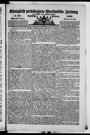 Königlich privilegirte Berlinische Zeitung von Staats- und gelehrten Sachen on Jul 6, 1900