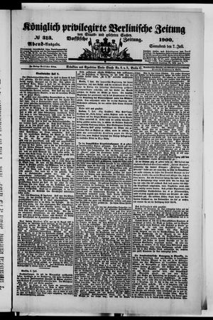 Königlich privilegirte Berlinische Zeitung von Staats- und gelehrten Sachen on Jul 7, 1900