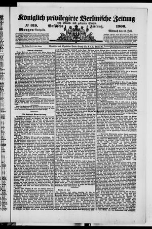Königlich privilegirte Berlinische Zeitung von Staats- und gelehrten Sachen on Jul 11, 1900