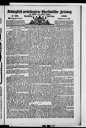 Königlich privilegirte Berlinische Zeitung von Staats- und gelehrten Sachen vom 17.07.1900