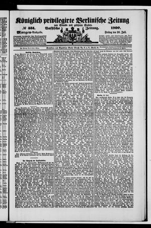 Königlich privilegirte Berlinische Zeitung von Staats- und gelehrten Sachen vom 20.07.1900