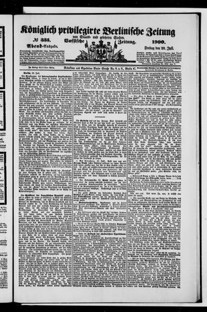 Königlich privilegirte Berlinische Zeitung von Staats- und gelehrten Sachen vom 20.07.1900