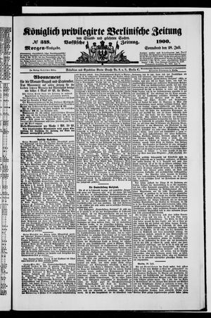 Königlich privilegirte Berlinische Zeitung von Staats- und gelehrten Sachen vom 28.07.1900