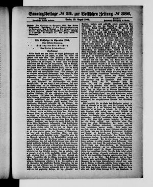 Königlich privilegirte Berlinische Zeitung von Staats- und gelehrten Sachen vom 19.08.1900