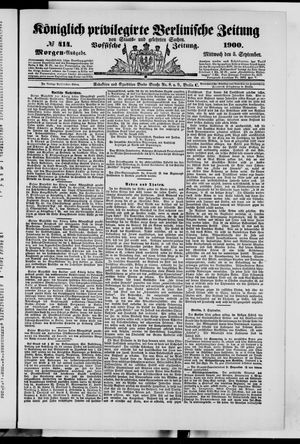 Königlich privilegirte Berlinische Zeitung von Staats- und gelehrten Sachen vom 05.09.1900