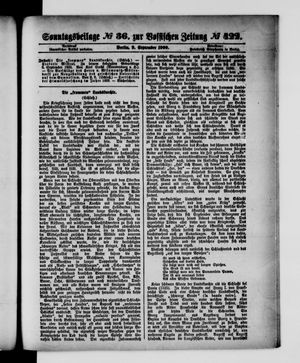 Königlich privilegirte Berlinische Zeitung von Staats- und gelehrten Sachen vom 09.09.1900