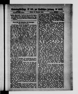 Königlich privilegirte Berlinische Zeitung von Staats- und gelehrten Sachen vom 18.11.1900