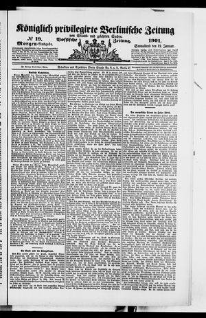 Königlich privilegirte Berlinische Zeitung von Staats- und gelehrten Sachen vom 12.01.1901