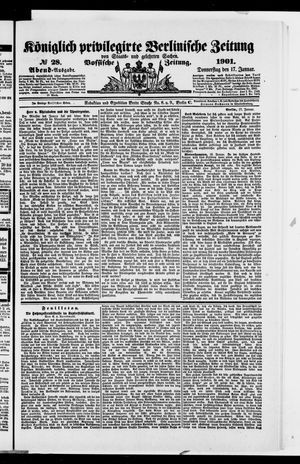 Königlich privilegirte Berlinische Zeitung von Staats- und gelehrten Sachen vom 17.01.1901