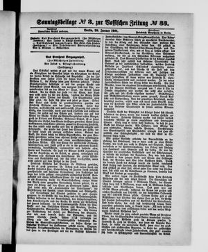 Königlich privilegirte Berlinische Zeitung von Staats- und gelehrten Sachen vom 20.01.1901