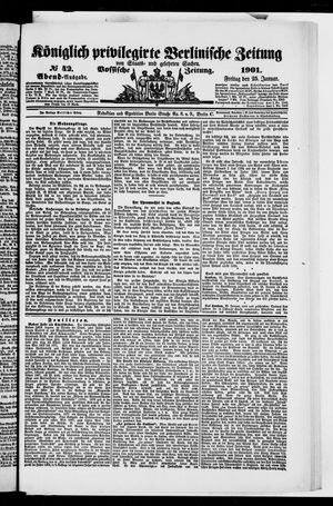 Königlich privilegirte Berlinische Zeitung von Staats- und gelehrten Sachen vom 25.01.1901