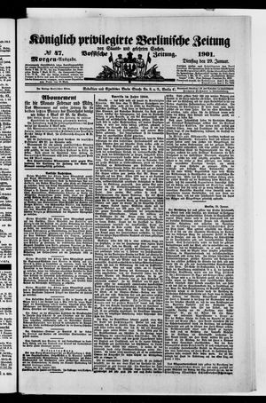 Königlich privilegirte Berlinische Zeitung von Staats- und gelehrten Sachen vom 29.01.1901