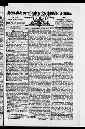 Königlich privilegirte Berlinische Zeitung von Staats- und gelehrten Sachen vom 30.01.1901