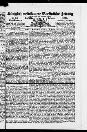 Königlich privilegirte Berlinische Zeitung von Staats- und gelehrten Sachen vom 30.01.1901