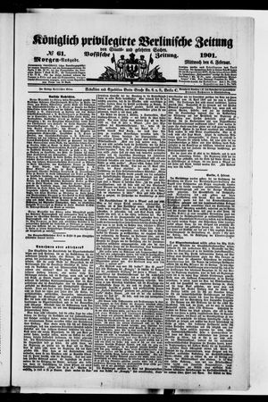 Königlich privilegirte Berlinische Zeitung von Staats- und gelehrten Sachen vom 06.02.1901