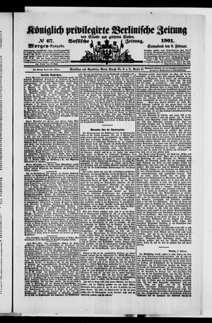 Königlich privilegirte Berlinische Zeitung von Staats- und gelehrten Sachen vom 09.02.1901