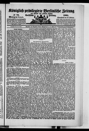Königlich privilegirte Berlinische Zeitung von Staats- und gelehrten Sachen vom 16.02.1901