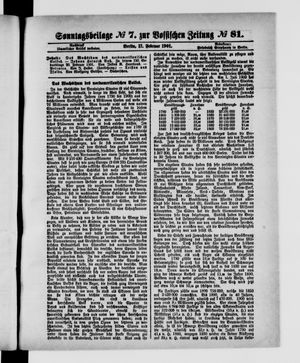 Königlich privilegirte Berlinische Zeitung von Staats- und gelehrten Sachen vom 17.02.1901