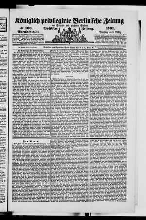 Königlich privilegirte Berlinische Zeitung von Staats- und gelehrten Sachen vom 05.03.1901