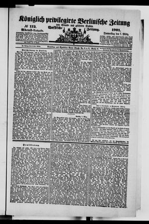 Königlich privilegirte Berlinische Zeitung von Staats- und gelehrten Sachen vom 07.03.1901
