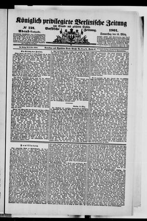 Königlich privilegirte Berlinische Zeitung von Staats- und gelehrten Sachen vom 14.03.1901