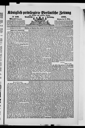 Königlich privilegirte Berlinische Zeitung von Staats- und gelehrten Sachen vom 18.03.1901