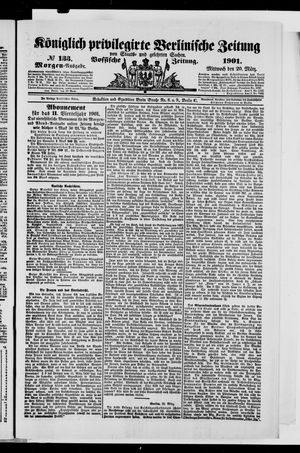 Königlich privilegirte Berlinische Zeitung von Staats- und gelehrten Sachen vom 20.03.1901