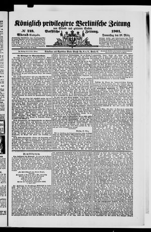 Königlich privilegirte Berlinische Zeitung von Staats- und gelehrten Sachen vom 28.03.1901