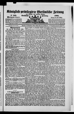 Königlich privilegirte Berlinische Zeitung von Staats- und gelehrten Sachen vom 29.03.1901