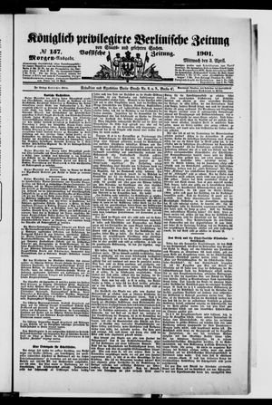 Königlich privilegirte Berlinische Zeitung von Staats- und gelehrten Sachen on Apr 3, 1901